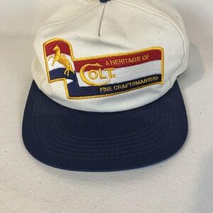 Vintage Colt Embroidered Trucker Hat Rare Collectible Unique